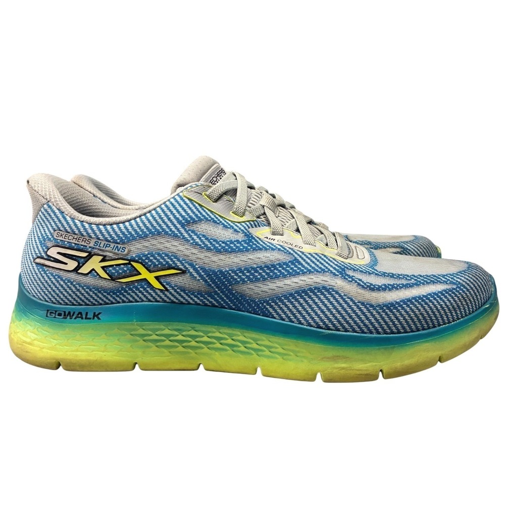 Skechers Slip-ins GO WALK Flex Running Shoes Mens 10.5 Blue Athletic Sneakers